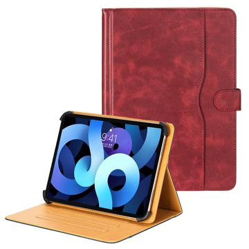 Capa de couro bicolor universal para tablet - 11"-12.4" - Vermelho