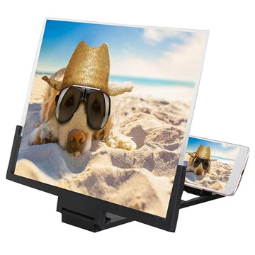 Ampliador Universal de Ecrã Smartphone Dobrável - 14" - Preto