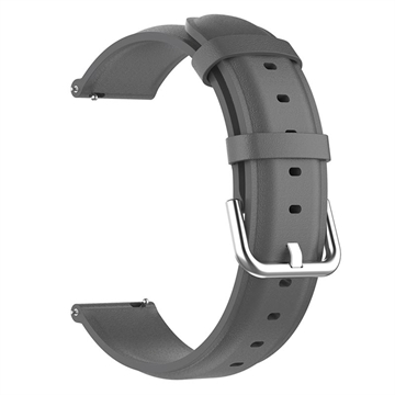 Bracelete de Couro Universal para Smartwatch - 22mm