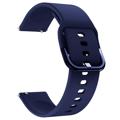 Bracelete em Silicone Universal para Smartwatch - 20mm - Azul marinho