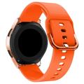Bracelete em Silicone Universal para Smartwatch - 20mm - Cor-de-laranja