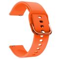 Bracelete em Silicone Universal para Smartwatch - 20mm - Cor-de-laranja