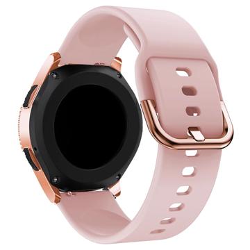 Bracelete em Silicone Universal para Smartwatch - 20mm - Cor-de-rosa