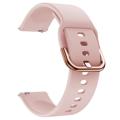 Bracelete em Silicone Universal para Smartwatch - 20mm - Cor-de-rosa