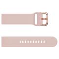 Bracelete em Silicone Universal para Smartwatch - 20mm - Cor-de-rosa