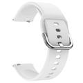 Bracelete em Silicone Universal para Smartwatch - 20mm - Branco