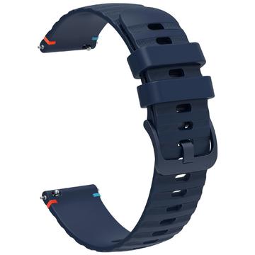 Bracelete em Silicone Universal para Smartwatch - 18mm - Azul Escuro