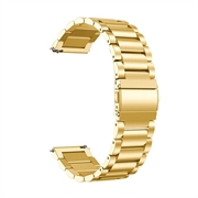 Bracelete em Aço Inoxidável Universal para Smartwatch - 22mm - Dourado