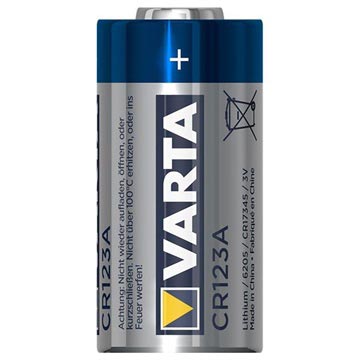 Bateria profissional de lítio Varta 6205 CR123A