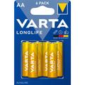 Pilha Varta Longlife LR6/AA - 6 unidades