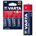 Pilhas AA Varta Longlife Max Power 4706110404 - 1.5V - 1x4