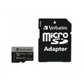 Cartão de memória microSDXC Verbatim Pro U3 com adaptador SD 47046 - 512 GB