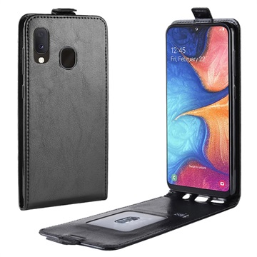 Bolsa Flip Vertical para Samsung Galaxy A20e - Preto