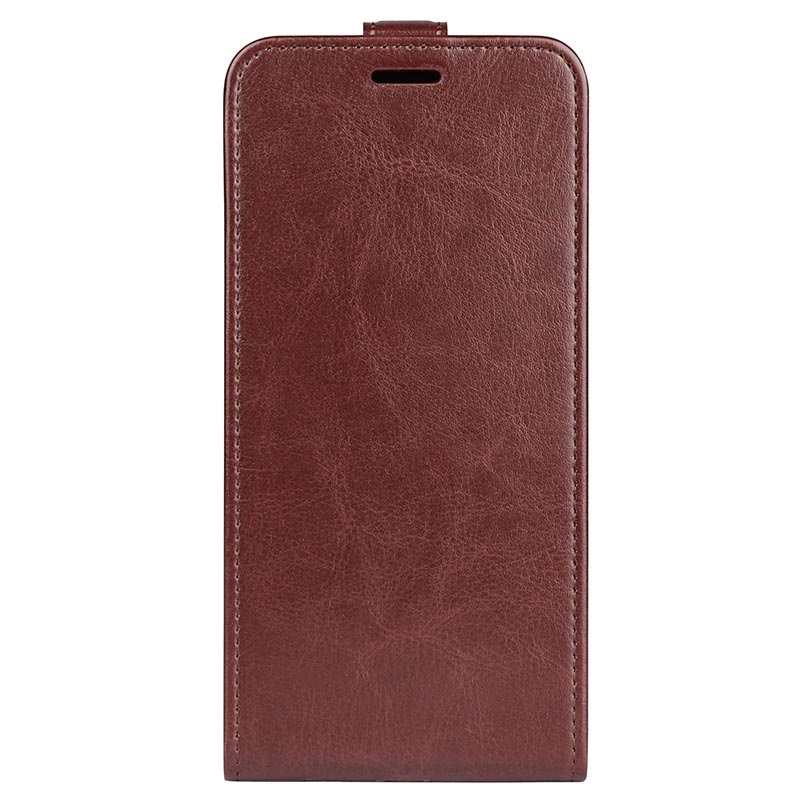 Bolsa Flip Vertical Motorola Moto G71 5G com PortaCartões Castanho