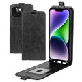 iPhone 15 Plus Vertical Flip Case with Card Slot (Open Box - Excellent) - Black