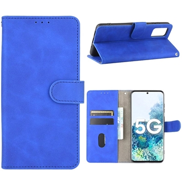 Bolsa Tipo Carteira Série Vintage para Samsung Galaxy S20 FE/S20 FE 5G - Azul