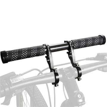 WEST BIKING Ciclismo Fibra de Carbono Extensor de Guiador de Bicicleta Braçadeira Dupla para Luz de Bicicleta Computador GPS