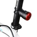 WEST BIKING Luz de travão de bicicleta com sensor inteligente 6 modos à prova de água Carregamento USB Luz traseira LED para espigão de selim de bicicleta