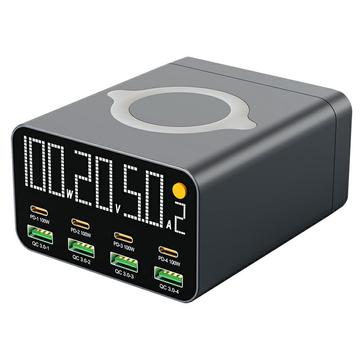 Estação de carregamento de secretária WLX-M1 com carregamento sem fios - 120W