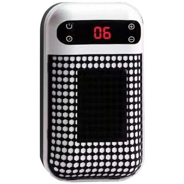 Mini-aquecedor de parede com ventilador - 500W - Branco