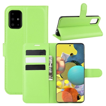 Bolsa Tipo Carteira para Samsung Galaxy A51 5G - Verde