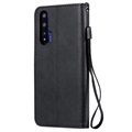 Bolsa Tipo Carteira para Huawei Nova 5T, Honor 20/20S - Preto