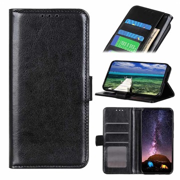 Bolsa Tipo Carteira com Fecho Magnético para Samsung Galaxy A73 5G - Preto