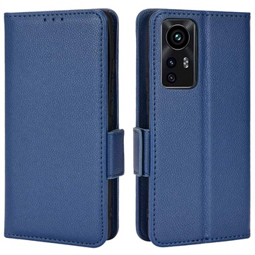 Bolsa tipo Carteira com Fecho Magnético para Xiaomi 12/12X - Azul