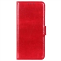 Bolsa Tipo Carteira com Fecho Magnético para iPhone 15 - Vermelho