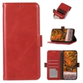 Bolsa de Pele Tipo Carteira com RFID para OnePlus 11 - Vermelho