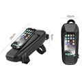 Bolsa para Bicicleta com Suporte para Telefone West Biking - 4"-6.5" - Preto