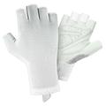 West Biking YP0211265 Luvas de ciclismo de meio dedo absorventes de choque - XL - Branco