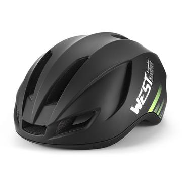 West Biking YP1602505 Capacete de ciclismo com. Luz traseira LED - Preto