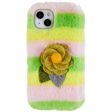 Capa de TPU 3D Plush Inverno Peludo para iPhone 14 Plus