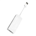 Adaptador Dongle USB com fio para Carro CarPlay/Android - Branco