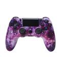 Comando sem fios para jogos Gamepad para PS4 Joystick com altifalante e tomada para auscultadores estéreo - Purple Starry Sky