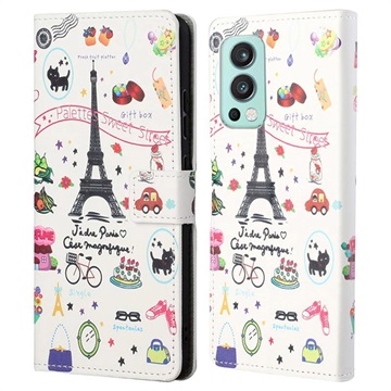 Bolsa Tipo Carteira Style Series para OnePlus Nord 2 5G - Torre Eiffel