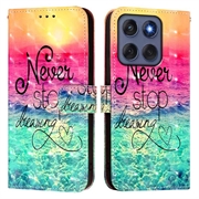 Bolsa Tipo Carteira Wonder Series para Motorola Edge 60/60 Fusion - Nunca deixe de sonhar