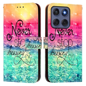 Bolsa Tipo Carteira Wonder Series para Motorola Edge 60/60 Fusion - Nunca deixe de sonhar