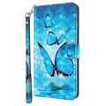 Bolsa tipo Carteira Wonder Series para Samsung Galaxy A03s - Borboleta Azul