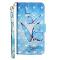 Bolsa Tipo Carteira Wonder Series para Samsung Galaxy S20 FE - Borboleta Azul
