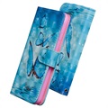 Bolsa Tipo Carteira Wonder Series para Samsung Galaxy S20 FE - Borboleta Azul