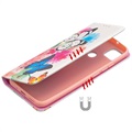 Bolsa Tipo Carteira Wonder Series para Xiaomi Redmi 9C, Redmi 9C NFC - Borboletas
