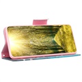 Bolsa Tipo Carteira Wonder Series para iPhone 14 Max - Flores Brancas