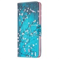 Bolsa Tipo Carteira Wonder Series para iPhone 14 Pro Max - Flores Brancas