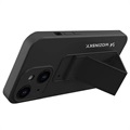 Capa de Silicone Wozinsky Kickstand para iPhone 13 Mini - Preto