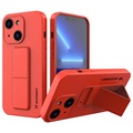 Capa de Silicone Wozinsky Kickstand para iPhone 13 - Vermelho