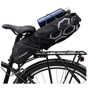 Bolsa de Selim de Bicicleta Wozinsky WBB9BK - 12l - Preto