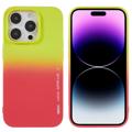 Capa de TPU X-Level Rainbow iPhone 14 Pro - Vermelho / Amarelo