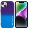 Capa de TPU X-Level Rainbow iPhone 14 - Azul / Púrpura